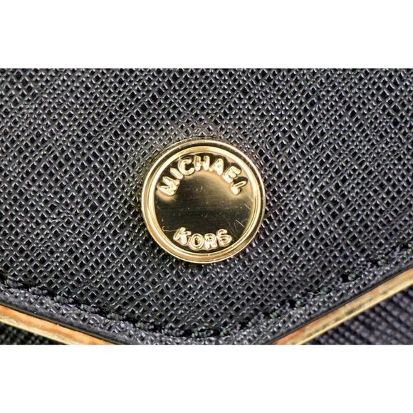 NWT Michael Kors BLACK GENUINE LEATHER SHOULDER BAG HOBO TOTE HANDBAG PURSE - Picture 2 of 15